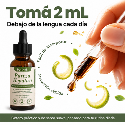 PURAVIT™ | Apoyo Hepático Natural para Sentirte Más Liviano y Equilibrado