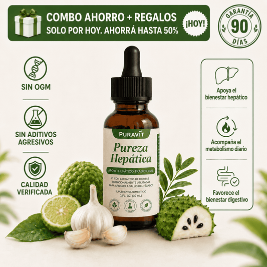 PURAVIT | Apoyo Hepático Natural para Sentirte Más Liviana y Equilibrada